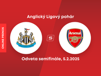 Newcastle United - Arsenal FC: ONLINE prenos zo zápasu odvety semifinále anglického Ligového pohára.