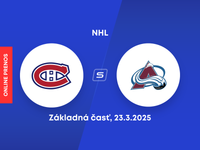 Montreal Canadiens - Colorado Avalanche: ONLINE prenos zo zápasu základnej časti NHL.