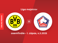 Borussia Dortmund - Lille OSC: ONLINE prenos zo zápasu osemfinále Ligy majstrov. 