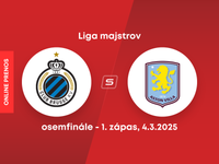 Club Bruggy KV - Aston Villa FC: ONLINE prenos zo zápasu osemfinále Ligy majstrov. 