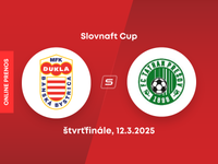 MFK Dukla Banská Bystrica - 1. FC Tatran Prešov: ONLINE prenos zo štvrťfinále Slovnaft Cupu.