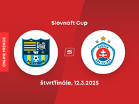 FC Košice - ŠK Slovan Bratislava: ONLINE prenos zo štvrťfinále Slovnaft Cupu.