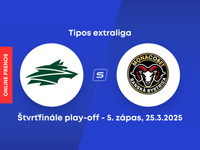 DOXXbet Vlci Žilina - HC MONACObet Banská Bystrica: ONLINE prenos z 5. zápasu štvrťfinále play-off Tipos extraligy.