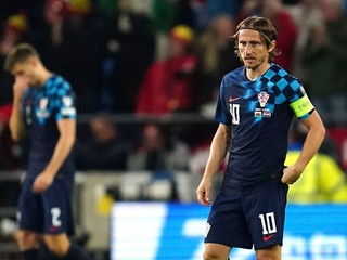 Sklamanie v tvári kapitána tímu Chorvátska Luku Modriča.