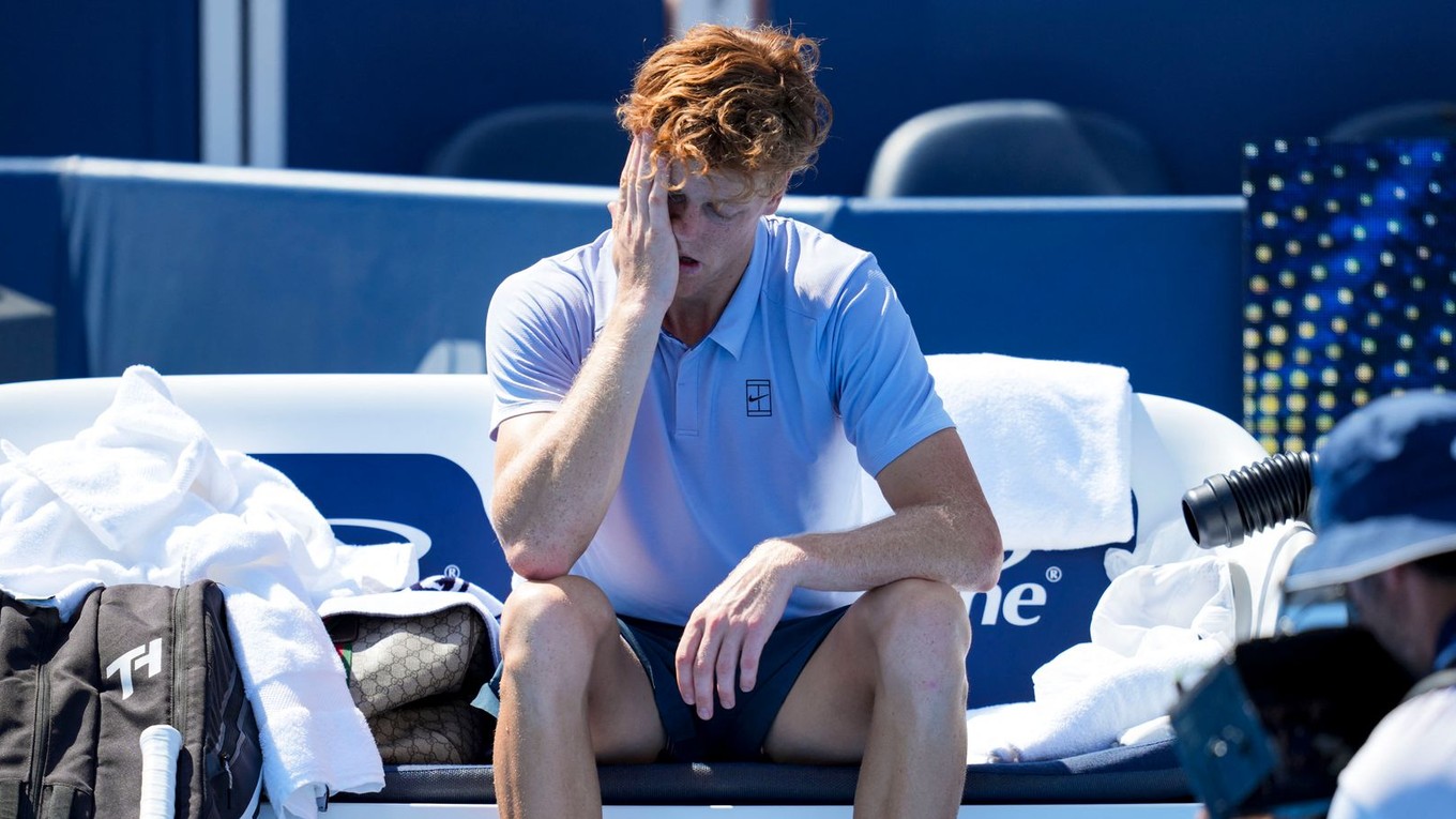 Taliansky tenista Jannik Sinner skrečoval finále turnaja v Cincinnati 2025.