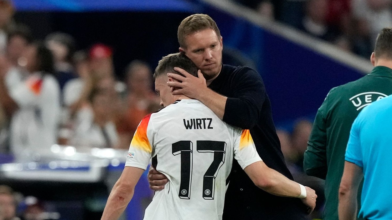 Tréner Julian Nagelsmann a Florian Wirtz.