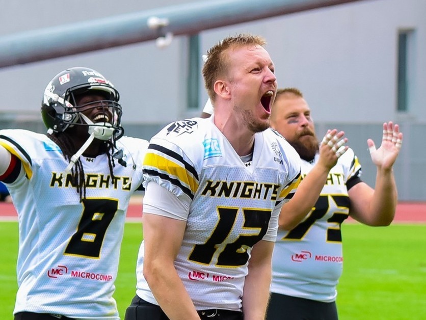 Radosť dlhoročného hráča tímu Nitra Knights Gorazda Lazoríka.