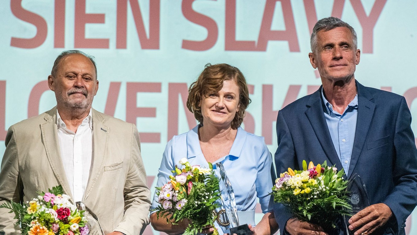 V strede Iveta Bieliková počas uvedenia do Siene slávy.