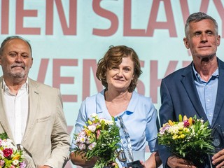 V strede Iveta Bieliková počas uvedenia do Siene slávy.