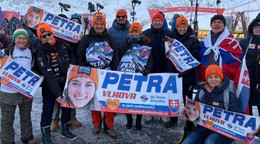 Slovenskí fanúšikovia v Söldene. 