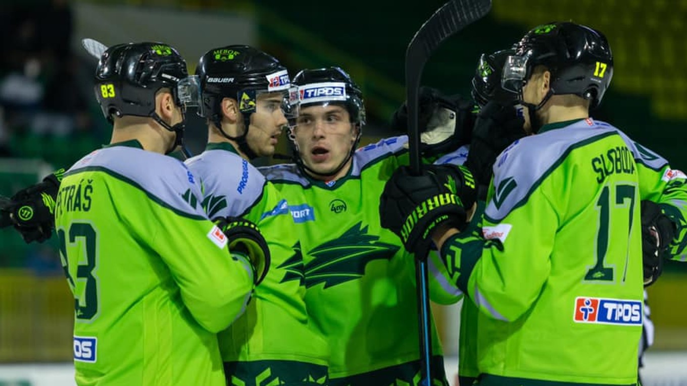 Radosť hráčov Vlci Žilina.