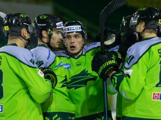 Radosť hráčov Vlci Žilina.