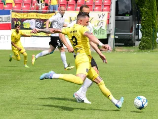 Erik Pačinda v zápase o postup do MONACObet ligy Snina - Lehota pod Vtáčnikom.