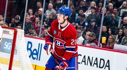 Juraj Slafkovský v drese Montreal Canadiens.