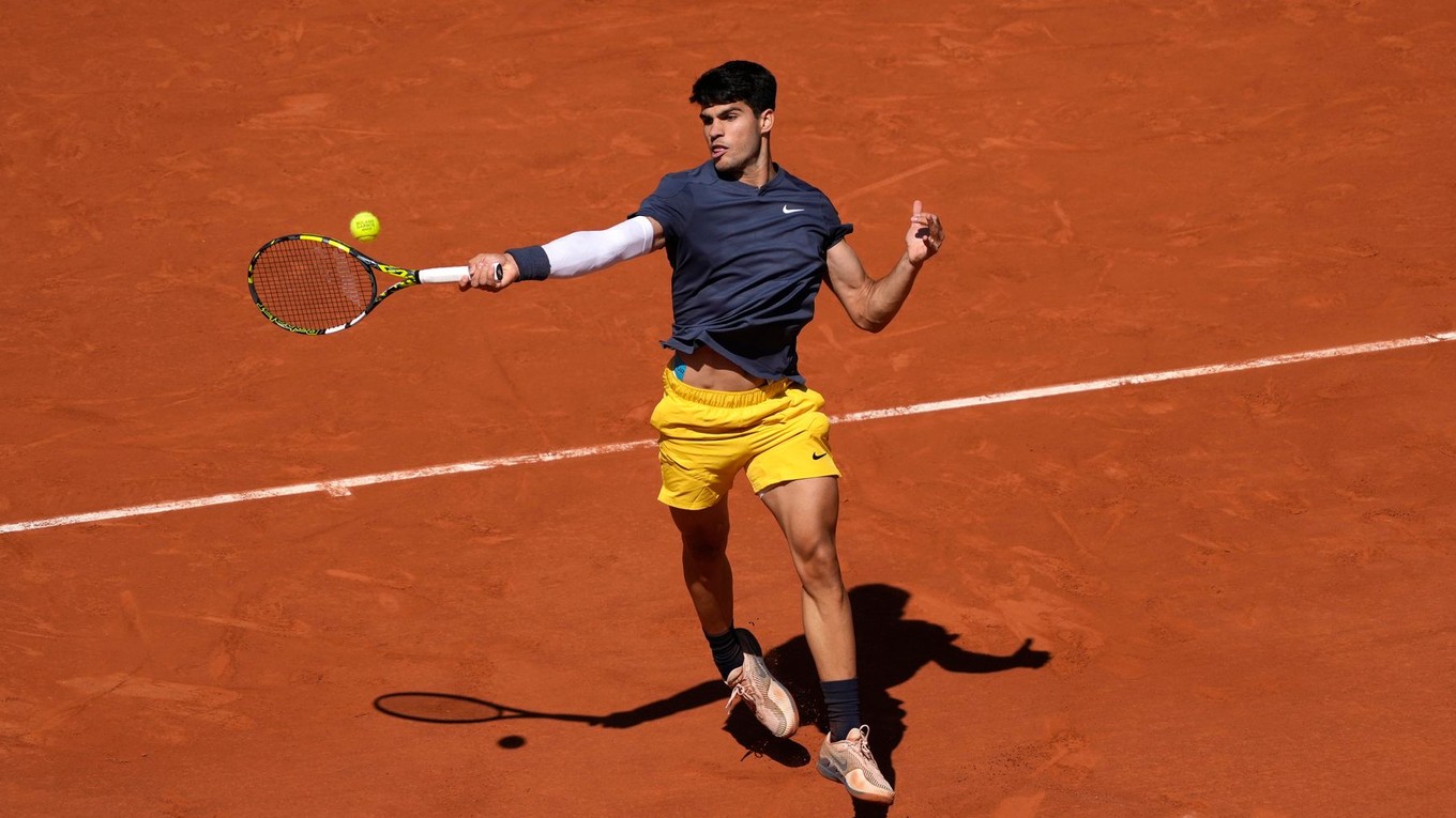 Španielsky tenista Carlos Alcaraz na Roland Garros.