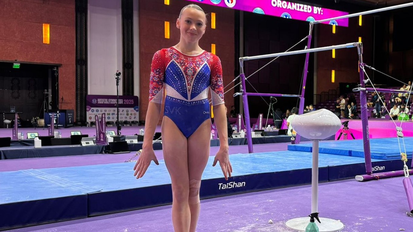 Slovenská gymnastka Lucia Piliarová.