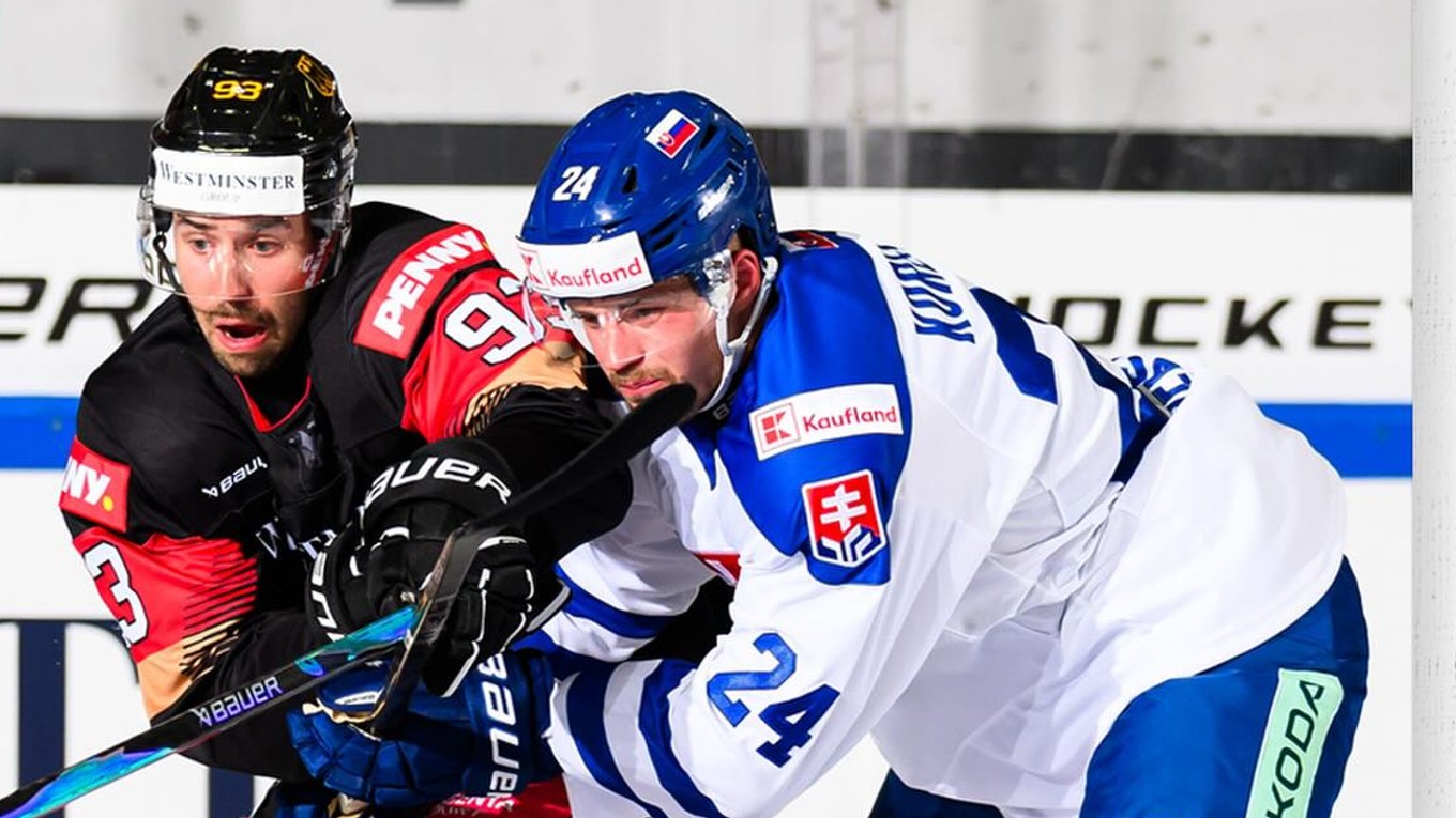Momentka zo zápasu Nemecko - Slovensko.
