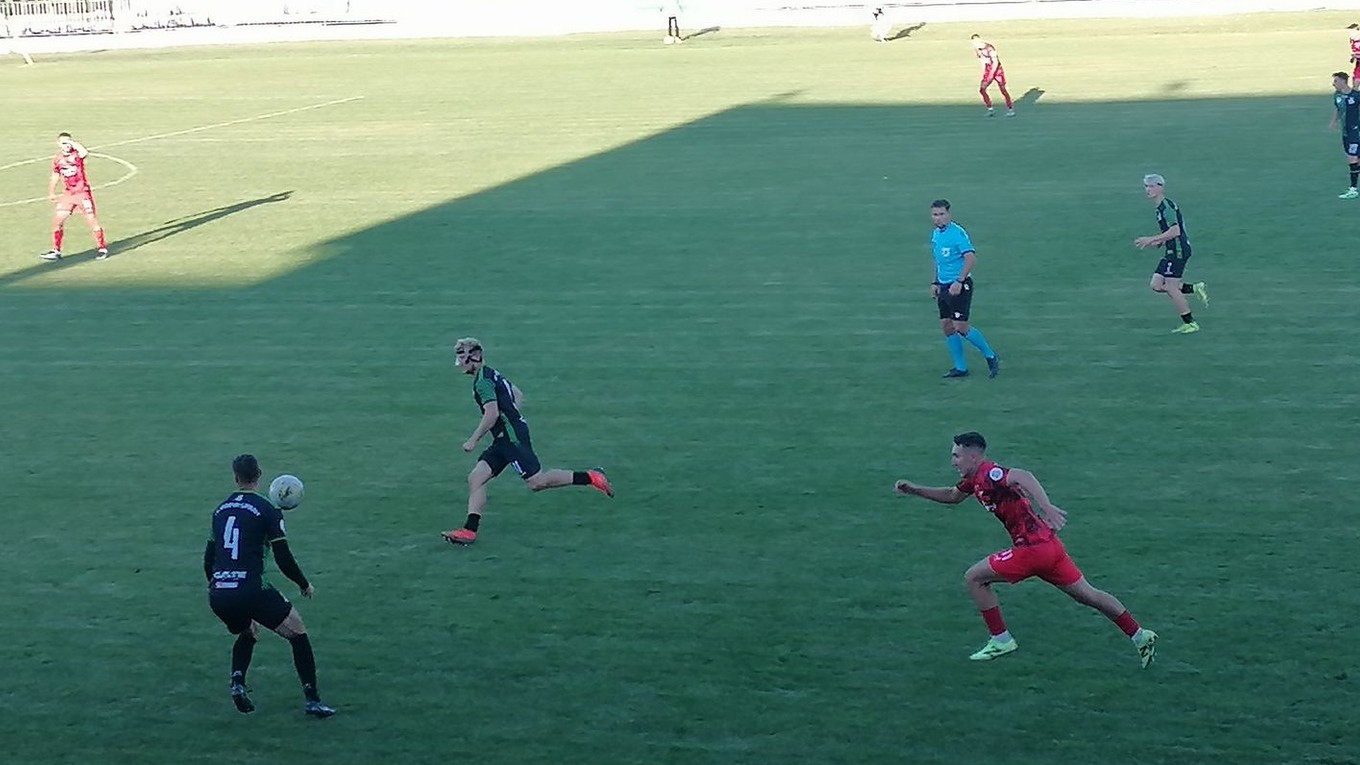 Momentka zo zápasu Lipany - Vranov. 