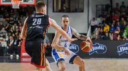 Mário Ihring v zápase Slovensko - Belgicko kvalifikácie ME 2025