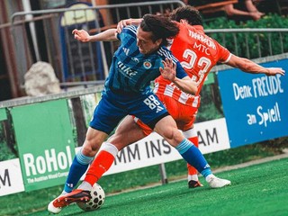 Momentka z prípravného zápasu ŠK Slovan Bratislava - Crvena Zvezda Belehrad
