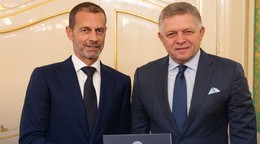 Aleksander Čeferin a Róbert Fico