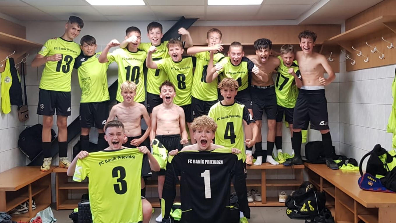 Futbalisti FC Baník Prievidza U13.