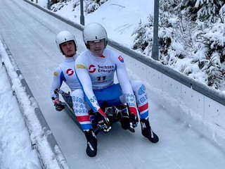 Christián Bosman a Bruno Mick v cieli MSJ v Altenbergu