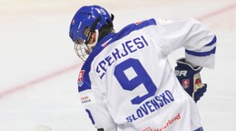 Momentka zo zápasu Slovensko - USA na Hlinka Gretzky Cup 2022.