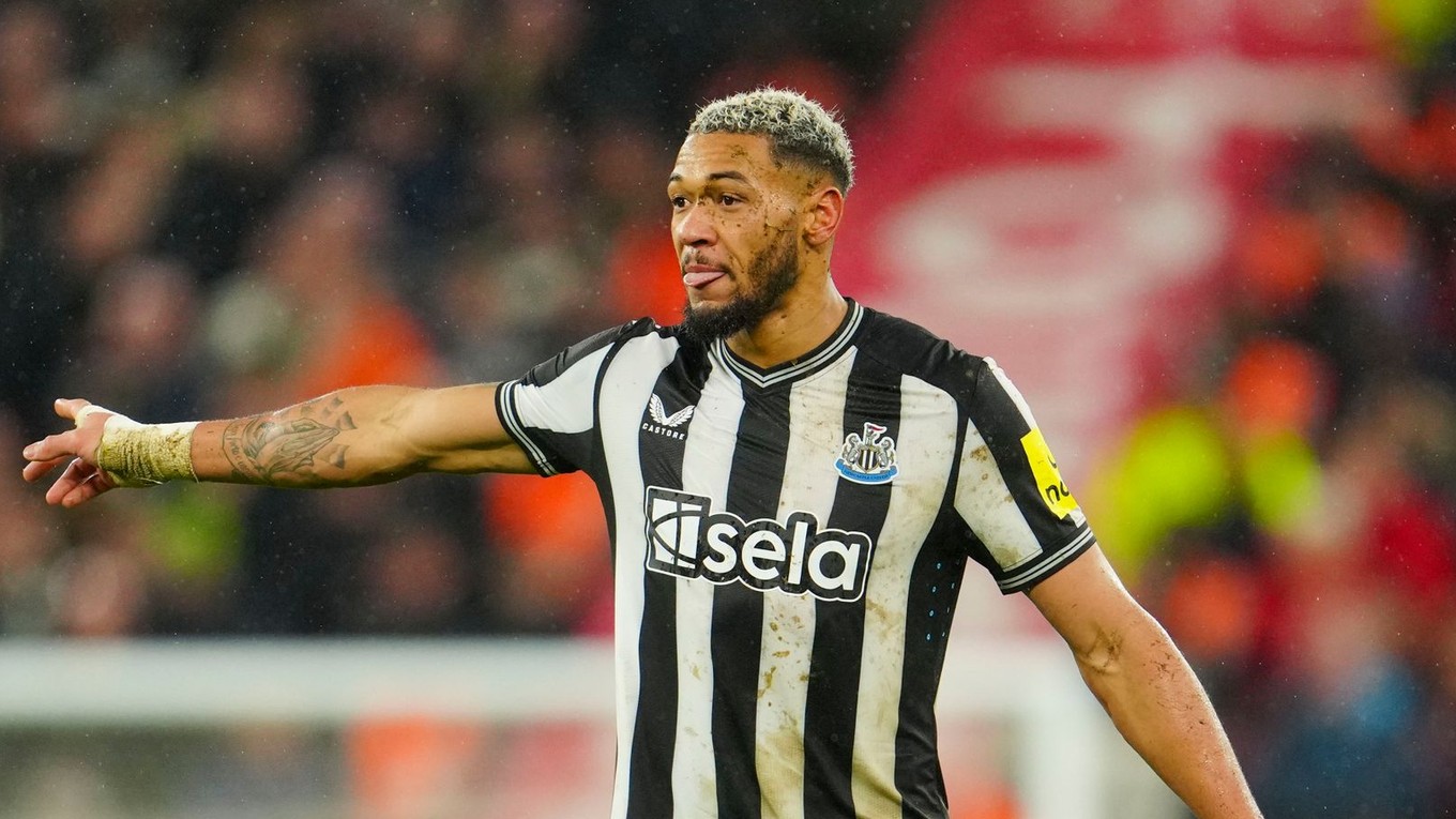 Brazílsky futbalista Joelinton v drese Newcastlu United.