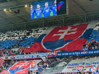 Na snímke slovenskí fanúšikovia v úvodnom kvalifikačnom zápase na MS 2026 A-skupiny Slovensko - Nemecko 4. septembra 2025 v Bratislave. FOTO TASR – Martin Baumann
- Slovensko
- šport
- futbal
- MS
- kvalifikácia
- SR
- Nemecko
- A
- skupina
- BAX