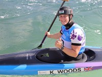 Britská reprezentantka vo vodnom slalome Kimberley Woodsová.