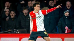 Leo Sauer oslavuje gól do siete Heracles Almelo.