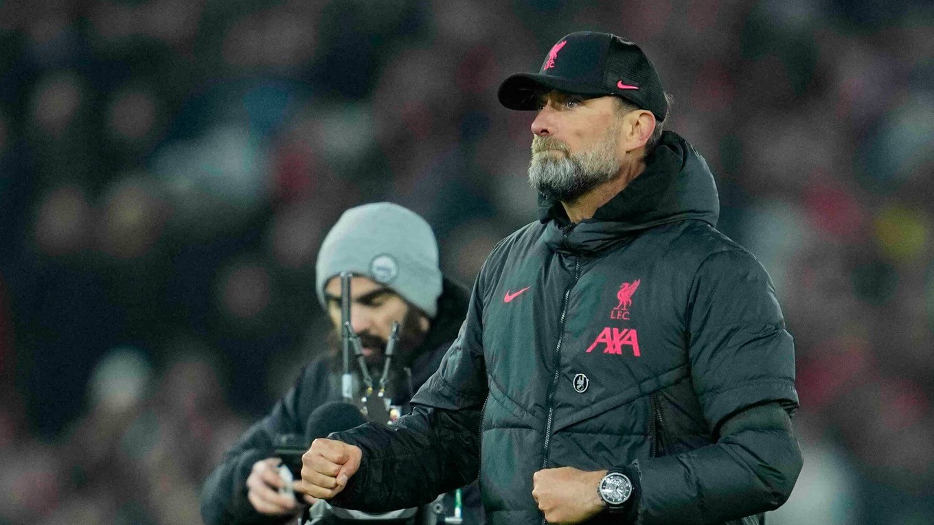 Nemecký tréner Jürgen Klopp v službách FC Liverpool. 