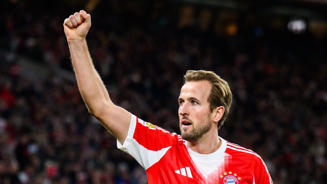 Harry Kane oslavuje gól.