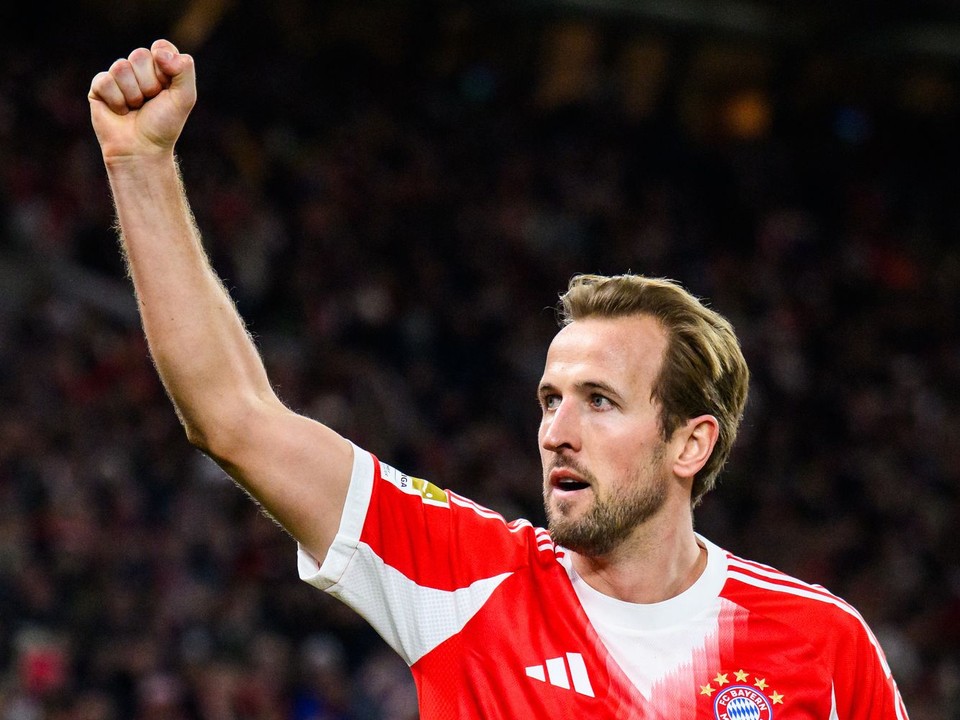 Harry Kane oslavuje gól.