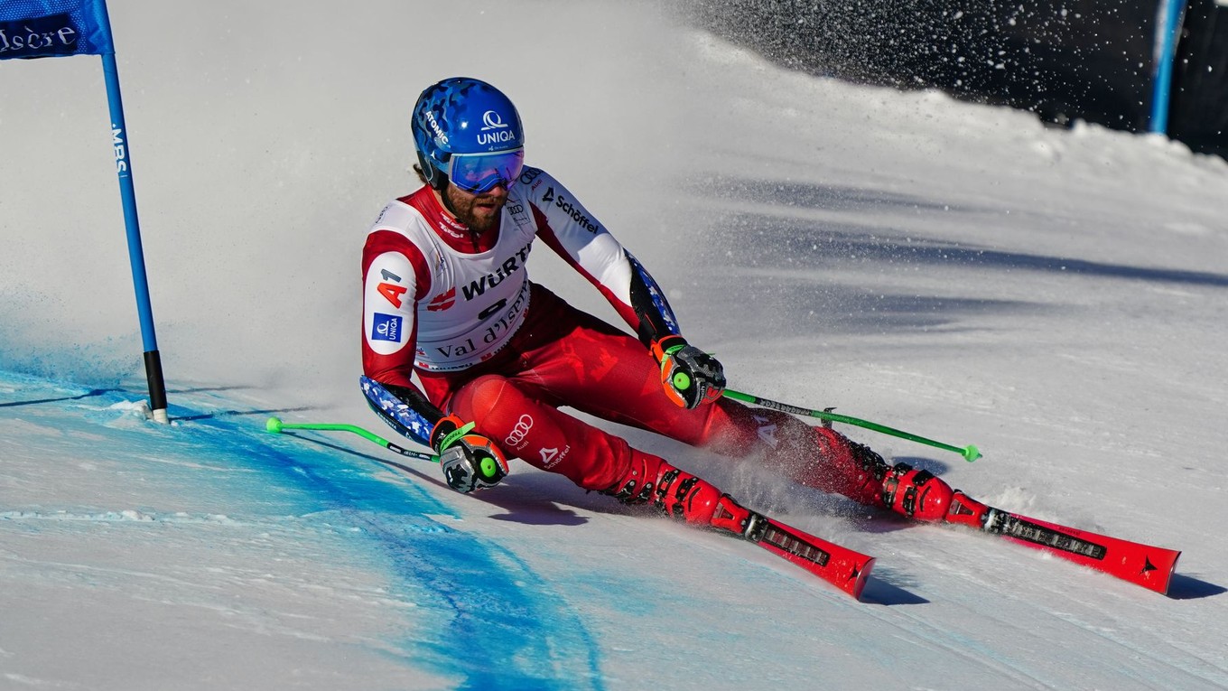 Rakúsky lyžiar Marco Schwarz.