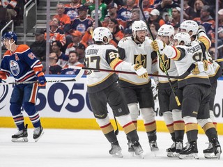 Hokejisti Vegas Golden Knights v šiestom zápase série proti Edmontonu.
