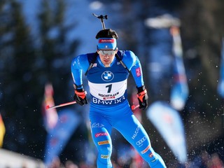 Taliansky biatlonista Tommaso Giacomel.