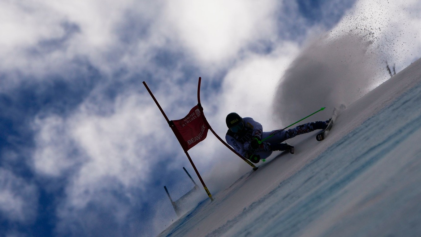 Andreas Žampa počas obrovského slalomu v stredisku Beaver Creek 2024.