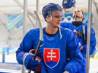 Martin Pospíšil po tréningu  slovenskej hokejovej reprezentácie na zimných olympijských hrách v Miláne.