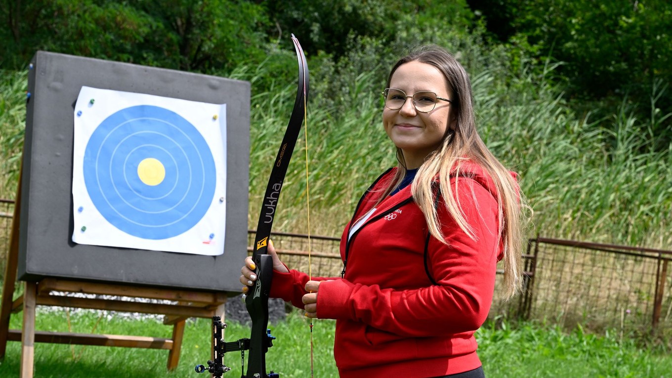 Slovenská lukostrelkyňa Denisa Baránková.