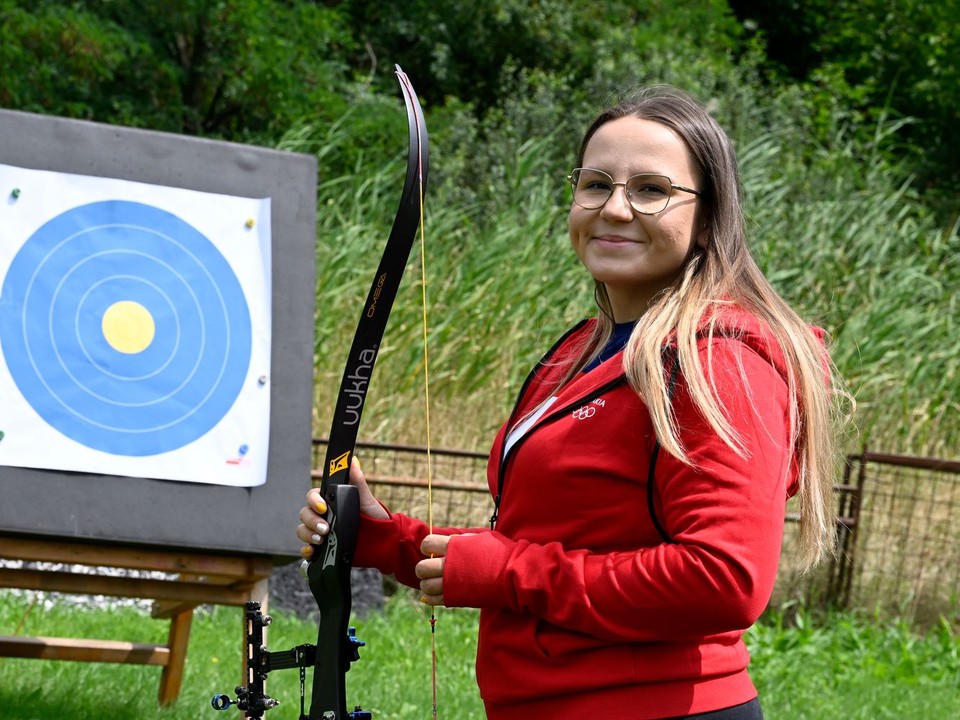 Slovenská lukostrelkyňa Denisa Baránková.