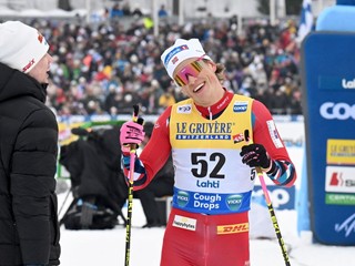 Johannes Hösflot Kläbo v cieli pretekov.