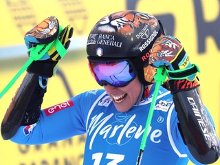 Federica Brignoneová po svojej jazde v obrovskom slalome v Kronplatzi 2026. 