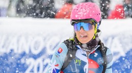 Marianna Jagerčíková v cieli semifinále šprintu.