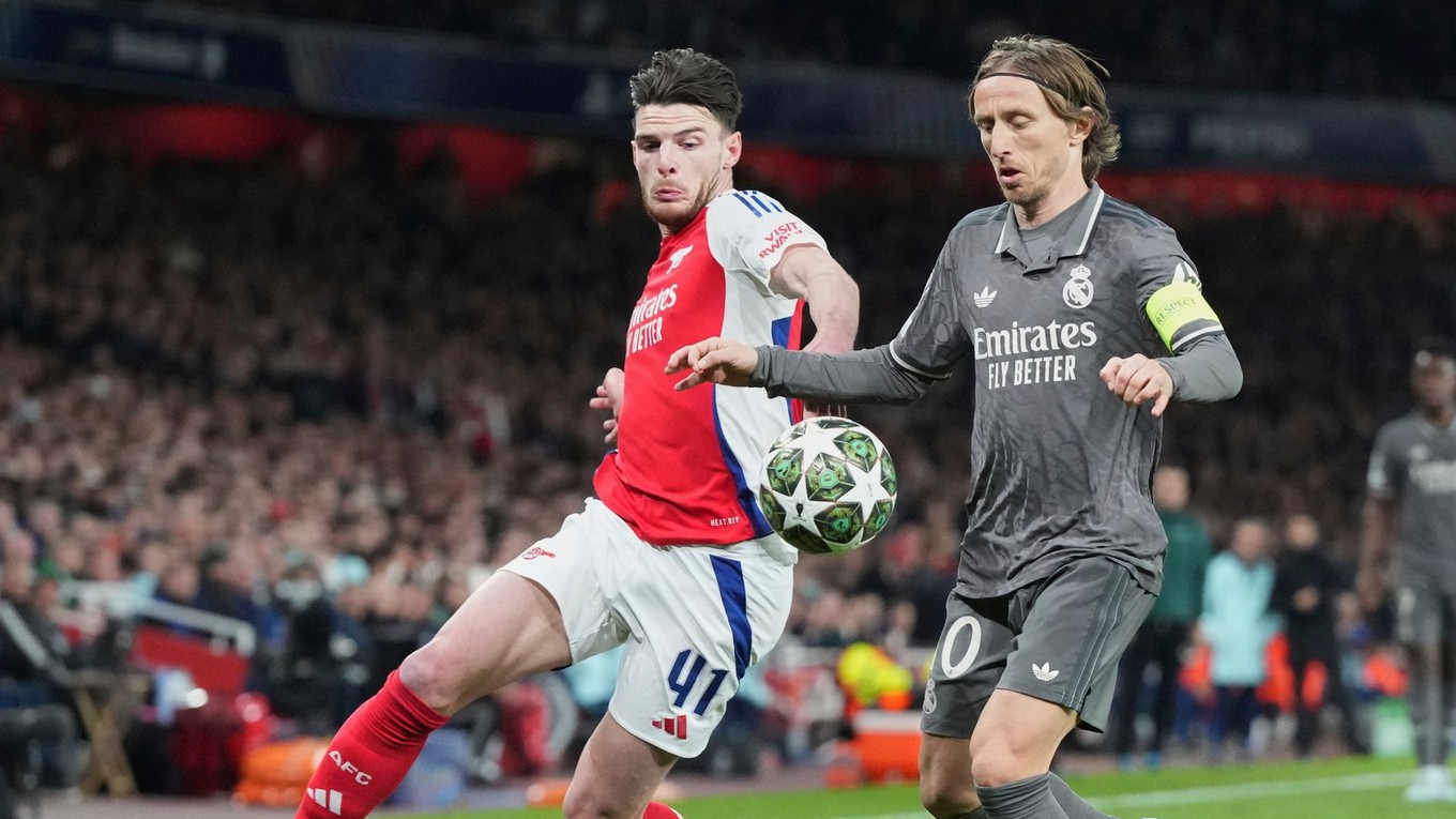 Declan Rice a Luka Modrič