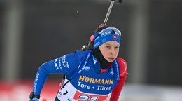 Slovenská biatlonistka Mária Remeňová.