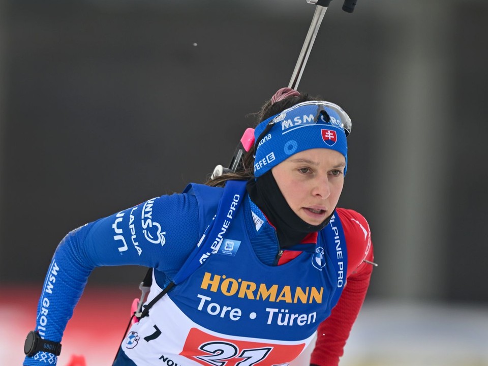 Slovenská biatlonistka Mária Remeňová.