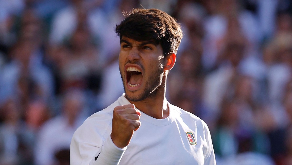 Španielsky tenista Carlos Alcaraz počas Wimbledonu 2025.