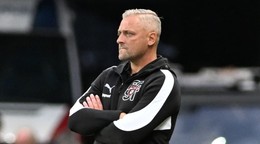 Tréner Michal Ščasný počas zápasu 1. predkola Európskej ligy Spartak Trnava - BK Häcken.